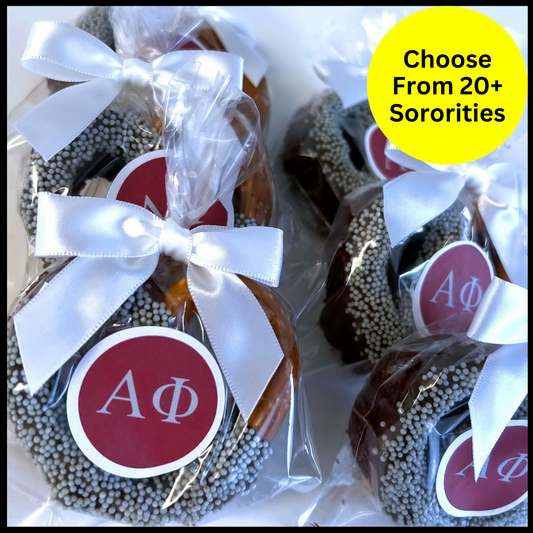 Sorority Chocolate Covered Jumbo Pretzels