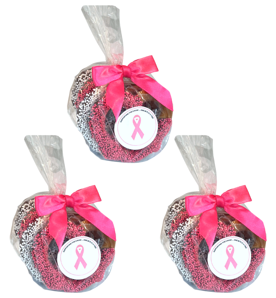 Breast Cancer Awareness Chocolate Jumbo Pretzels