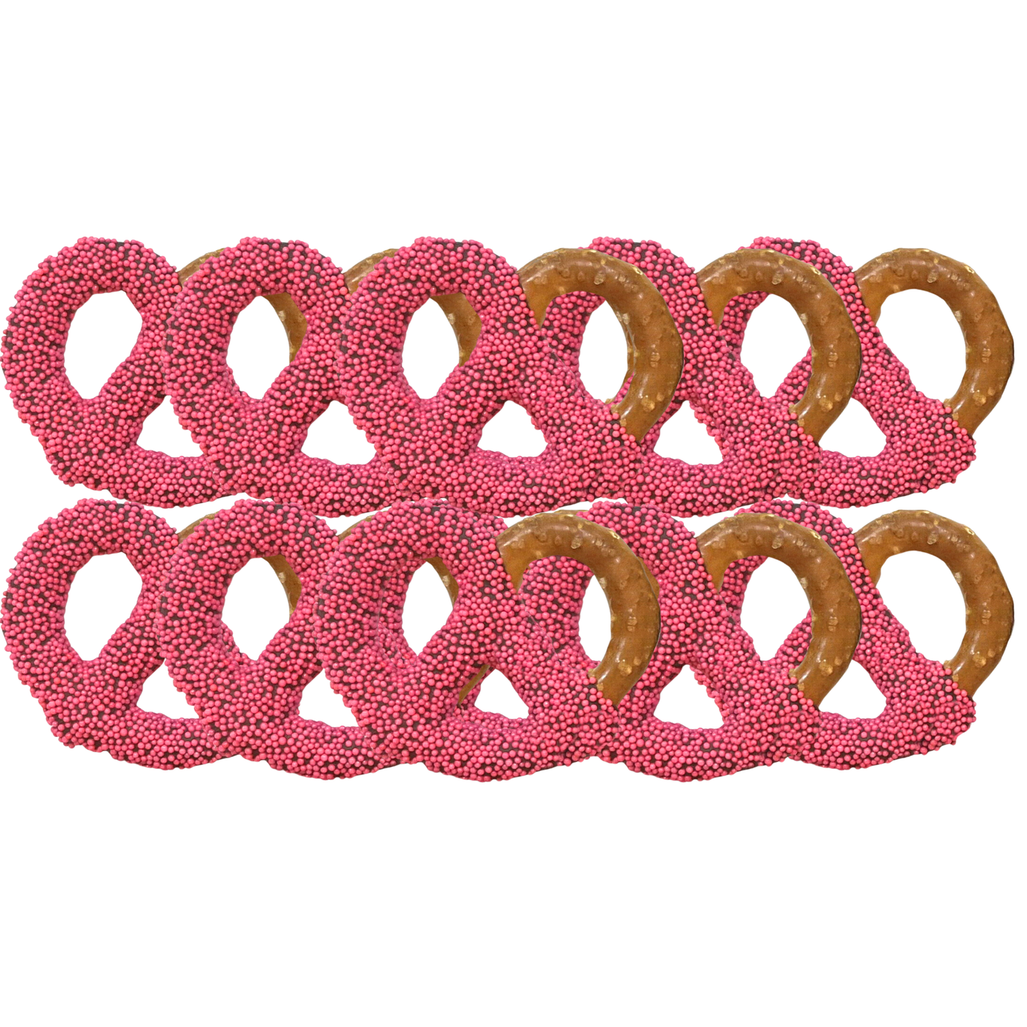 Baby Shower Chocolate Covered Jumbo Pretzels - Girl