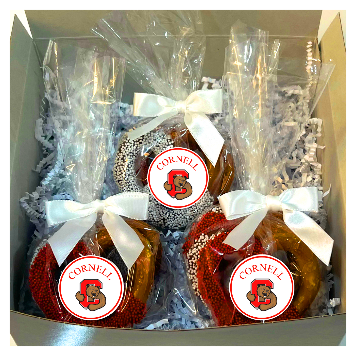 Cornell University Chocolate Covered Jumbo Pretzels