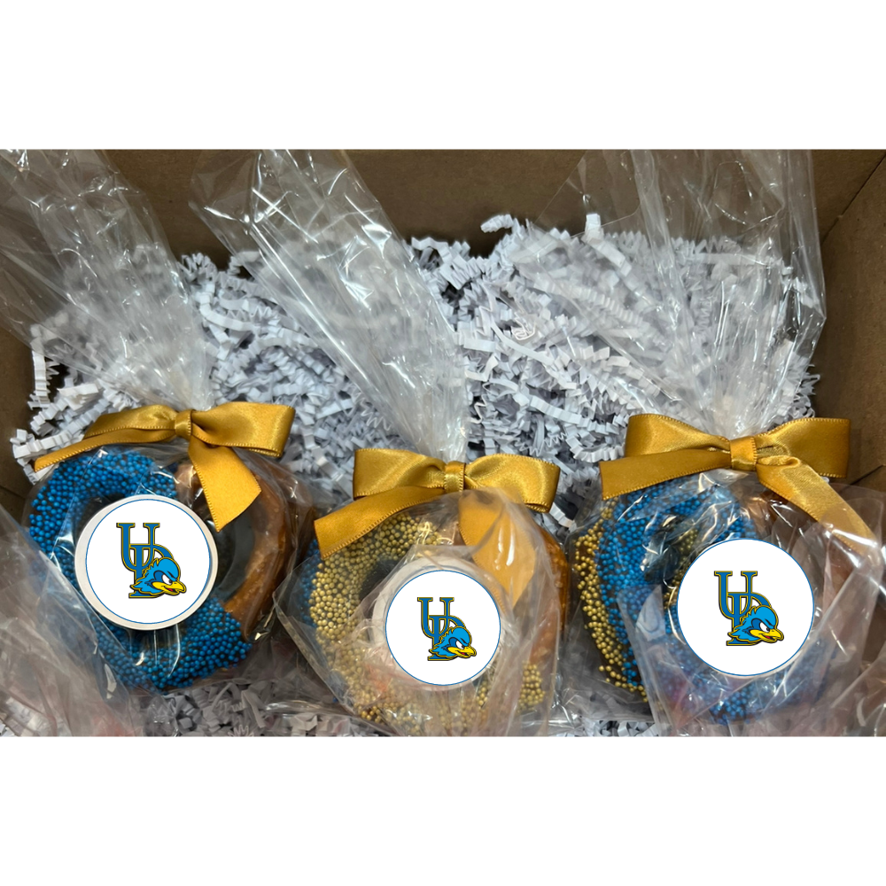University of Delaware Chocolate Covered Jumbo Pretzels