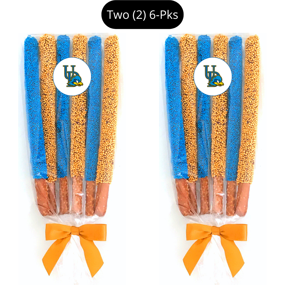 University of Delaware Chocolate Covered Pretzel Rods