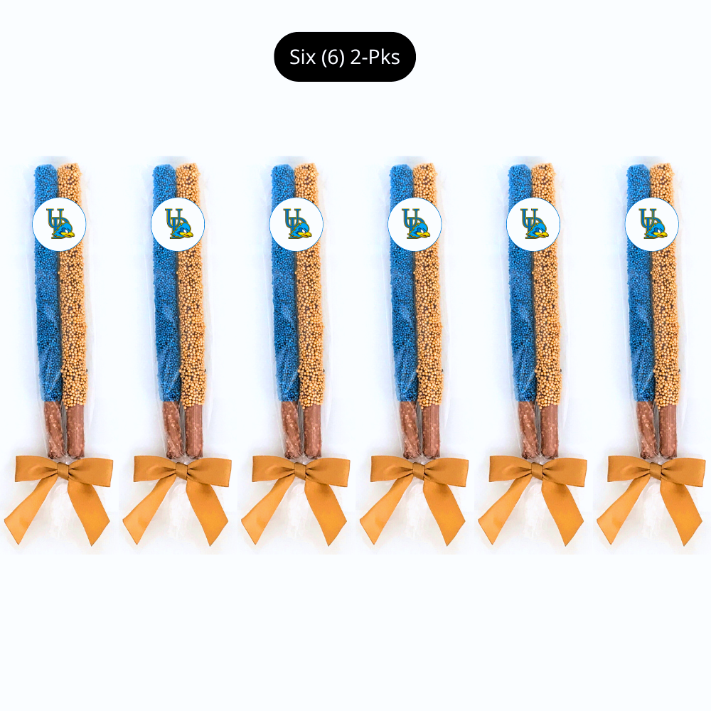 University of Delaware Chocolate Covered Pretzel Rods