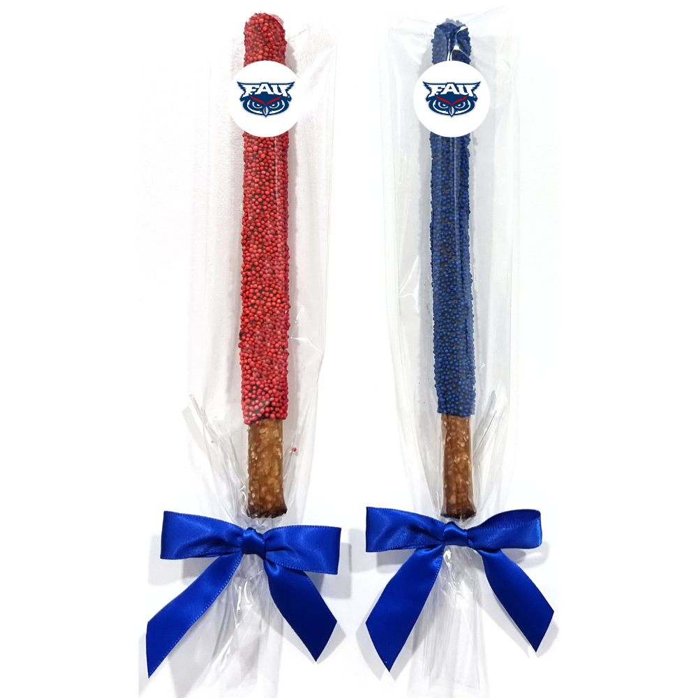 Florida Atlantic University Chocolate Covered Pretzel Rods
