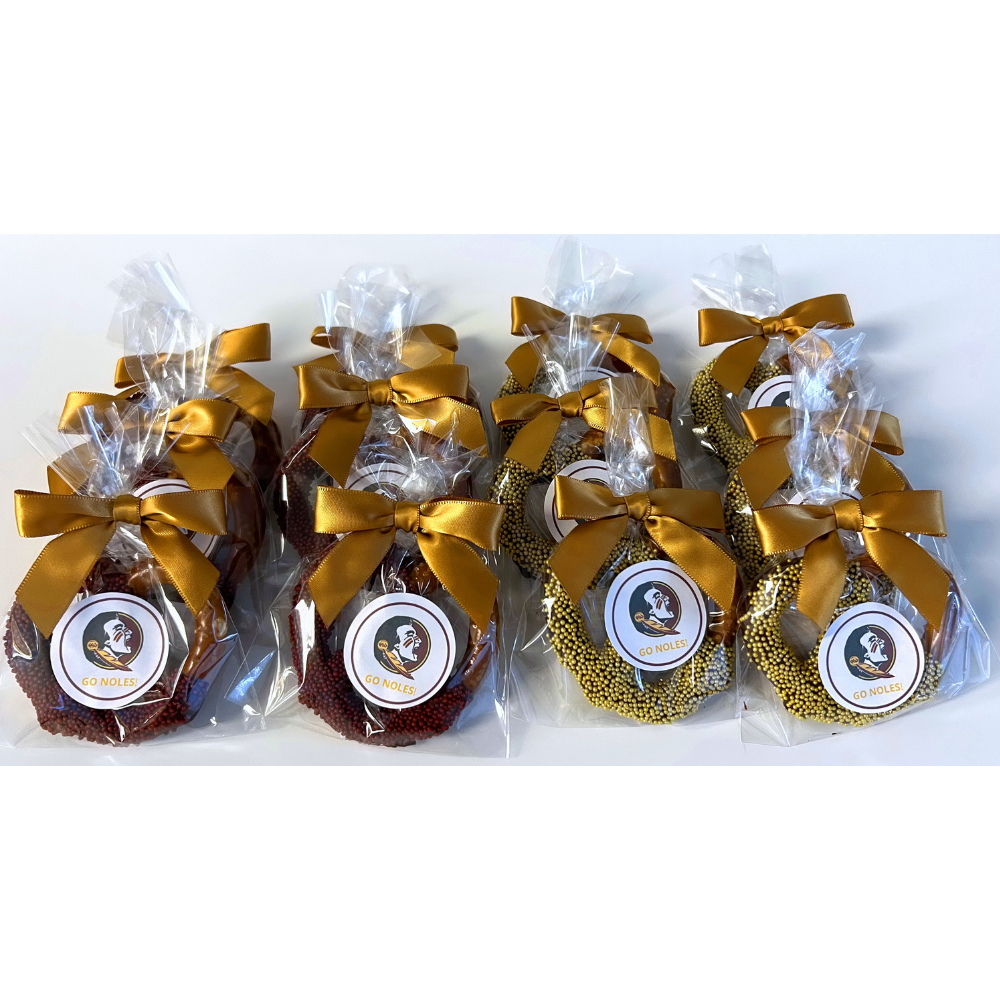 Florida State University Chocolate Covered Jumbo Pretzels
