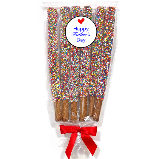 Father's Day Chocolate Covered Pretzel Rods