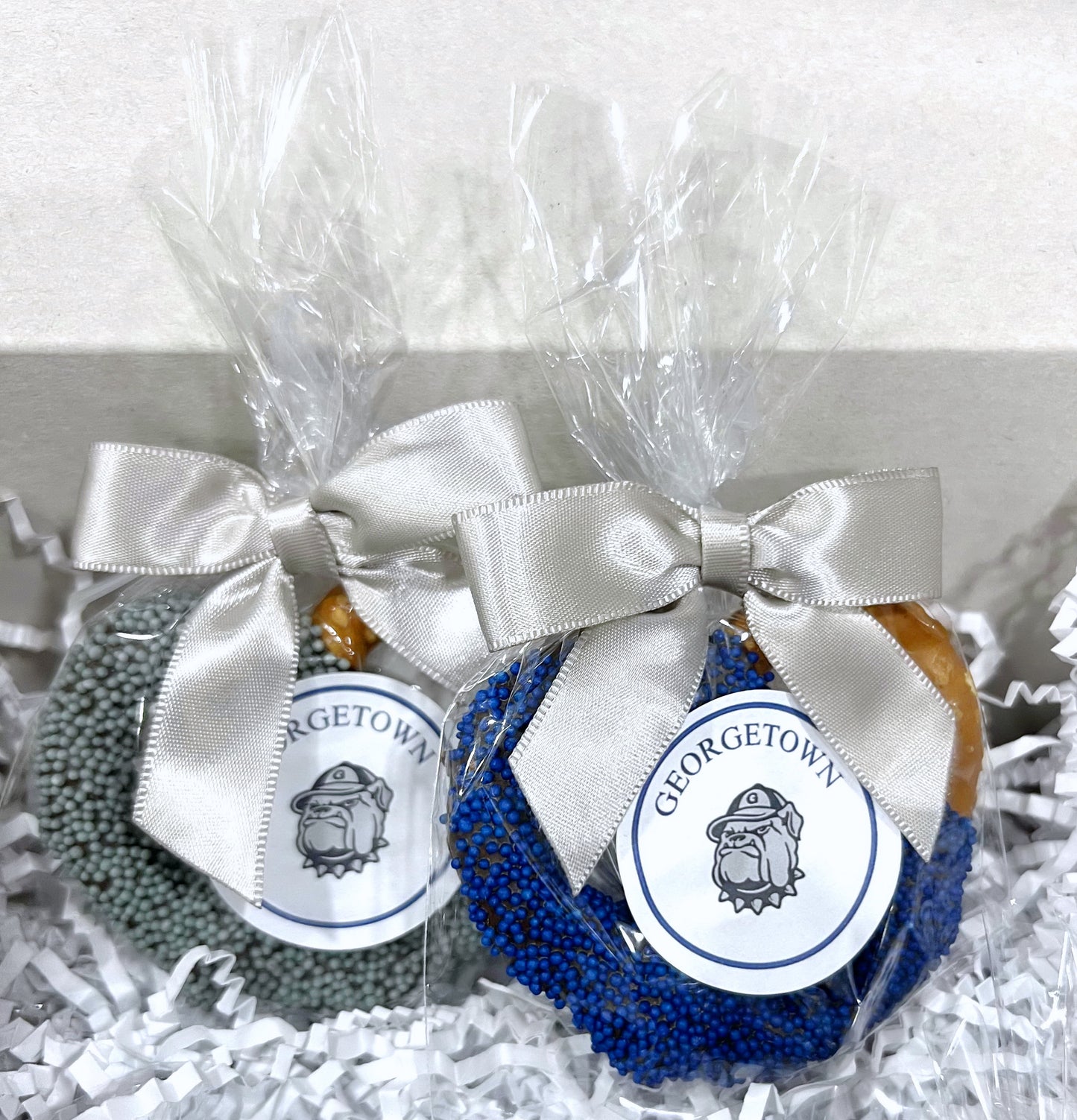 Georgetown University Chocolate Covered Jumbo Pretzels