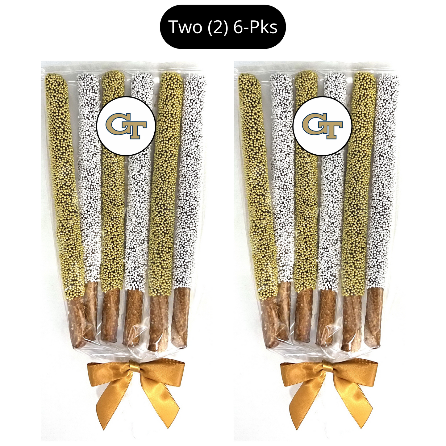 Georgia Tech Chocolate Covered Pretzel Rods