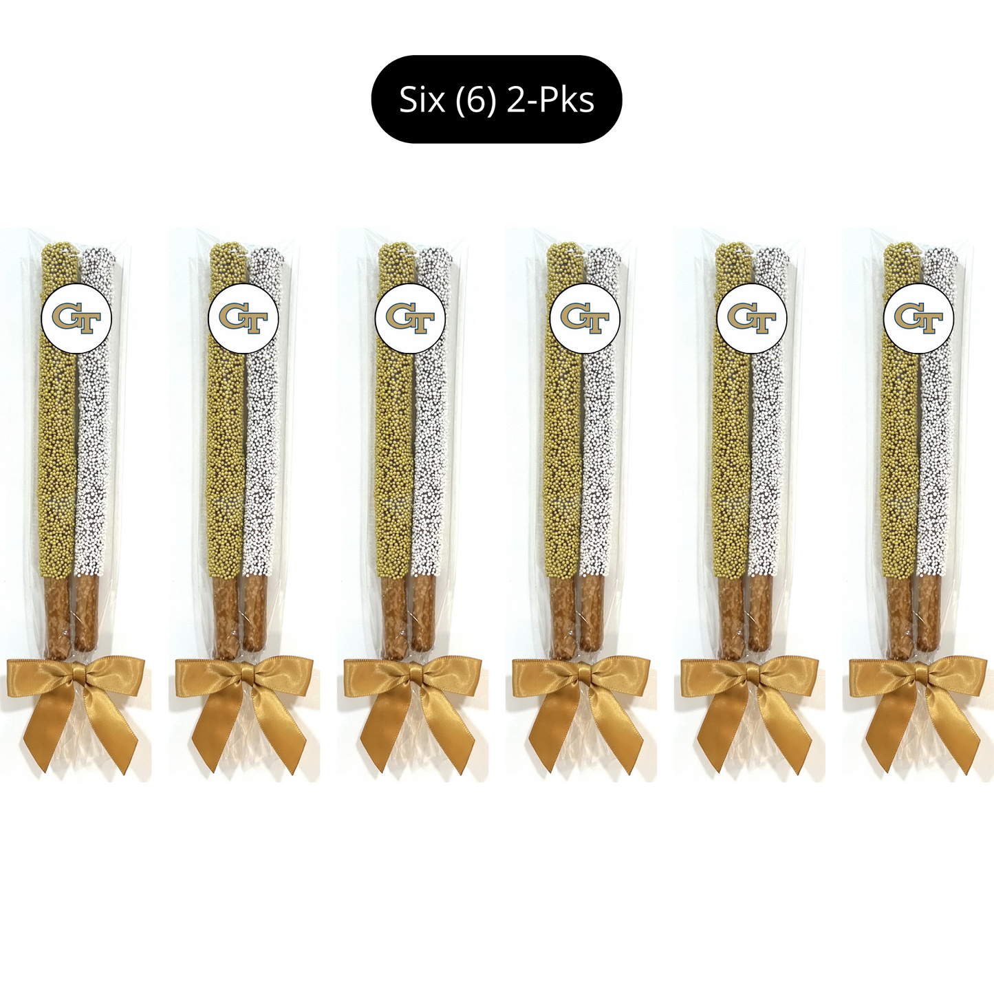 Georgia Tech Chocolate Covered Pretzel Rods