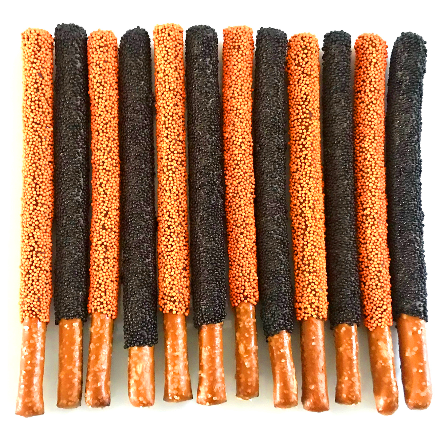 Halloween Chocolate Covered Pretzel Rods