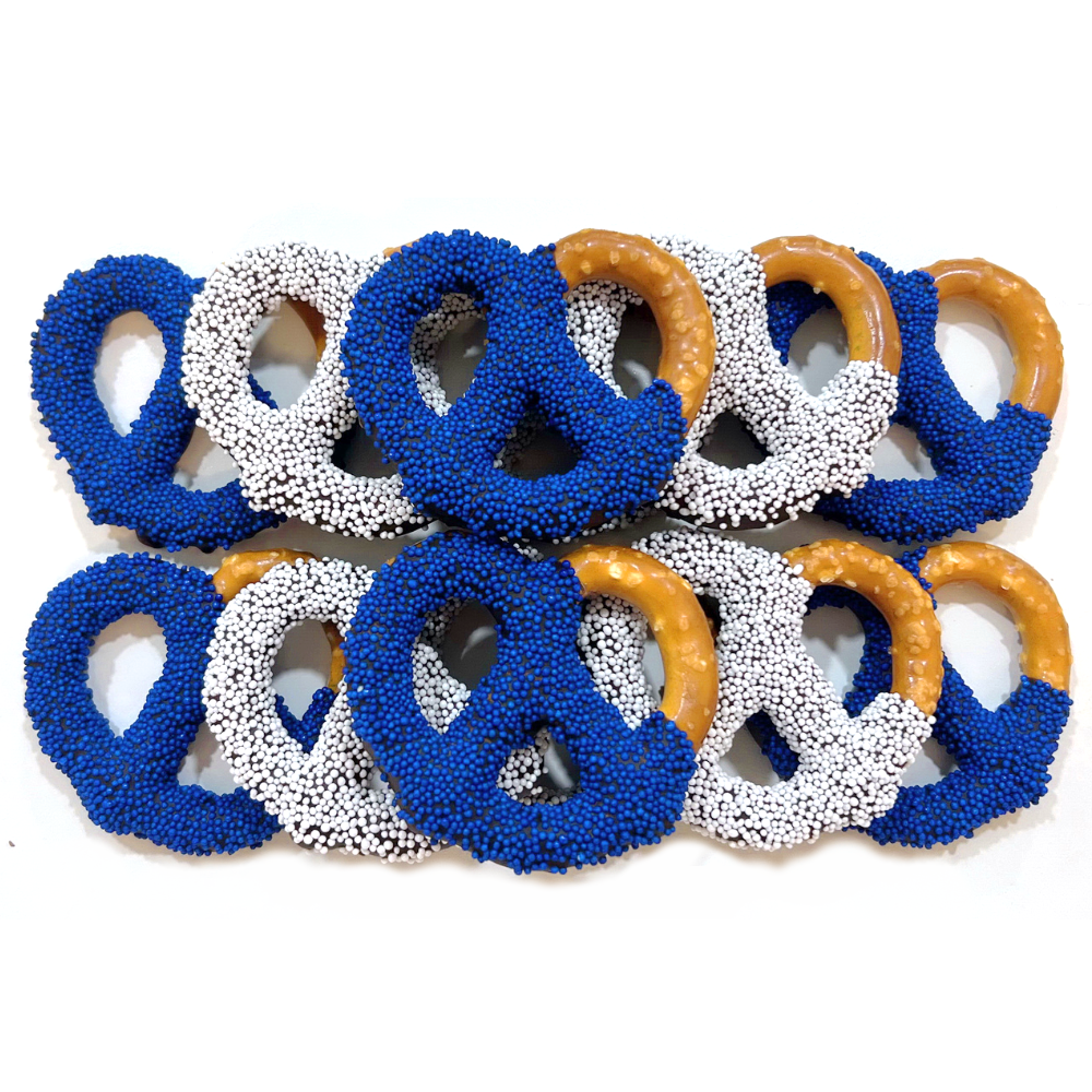 Hanukkah Chocolate Covered Jumbo Pretzels