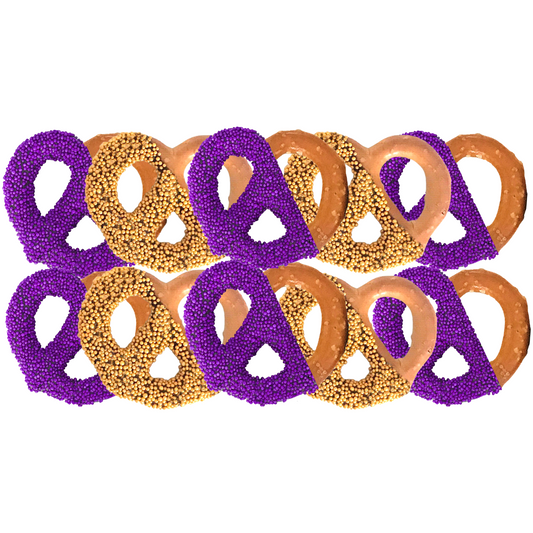 Louisiana State University Chocolate Covered Jumbo Pretzels
