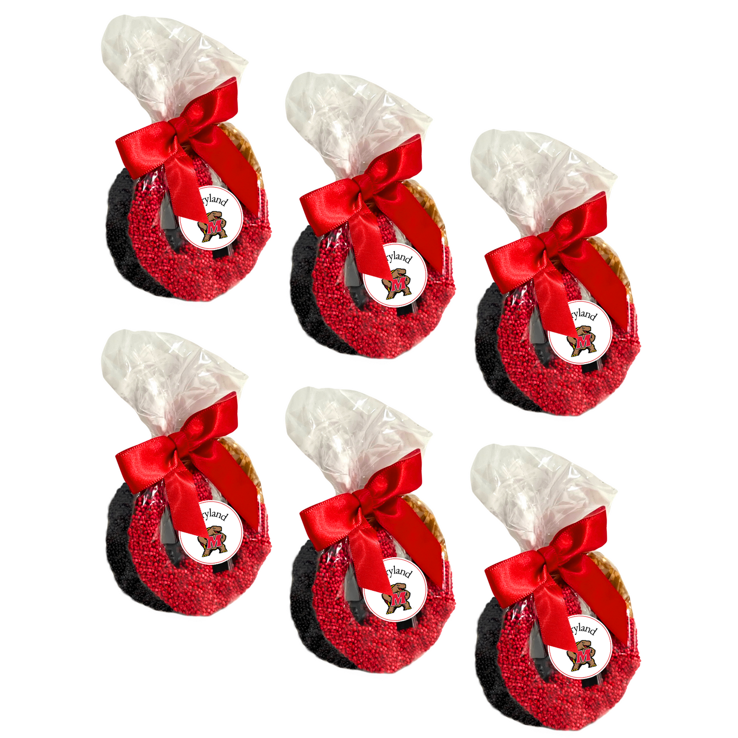 University of Maryland Chocolate Covered Jumbo Pretzels