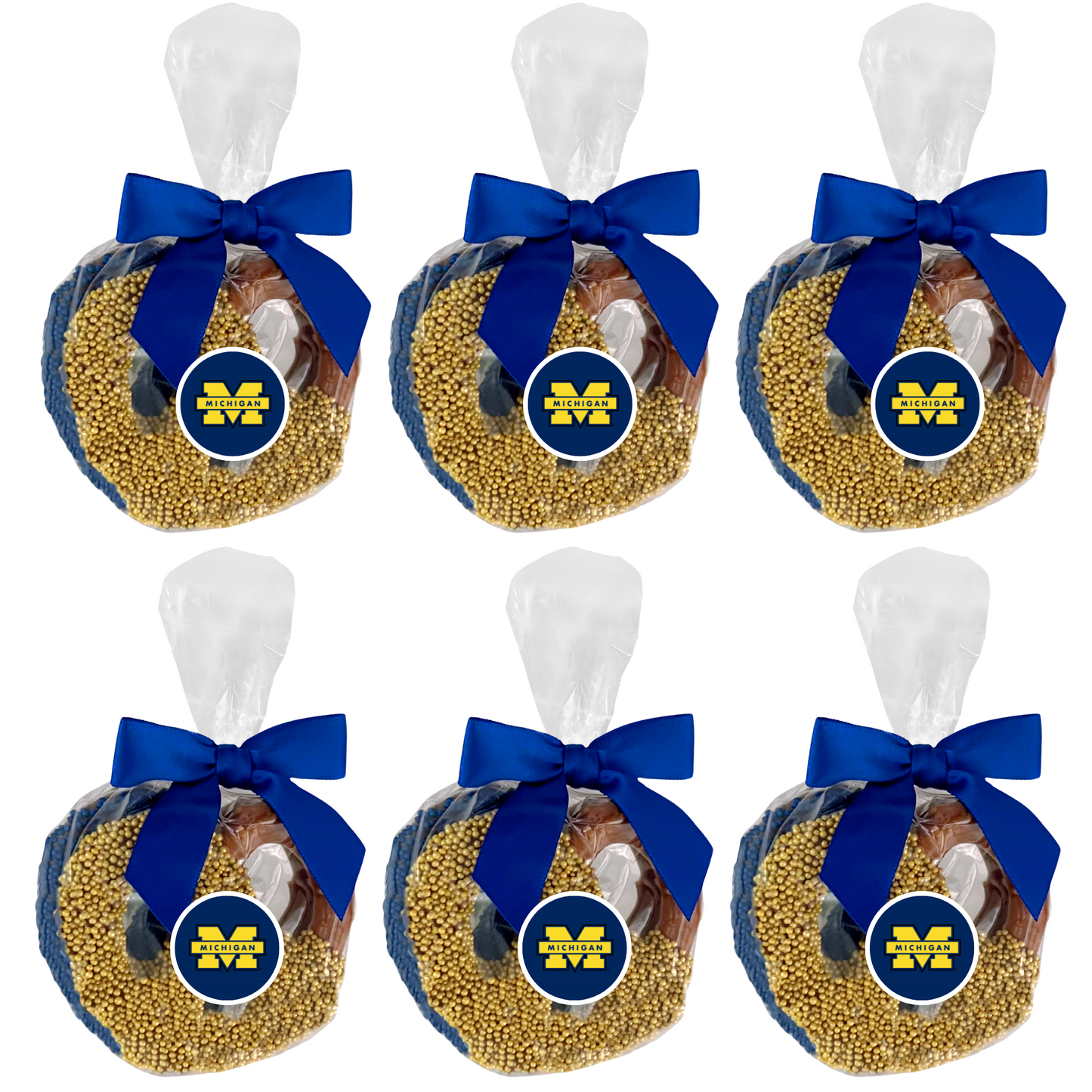 University of Michigan Chocolate Covered Jumbo Pretzels