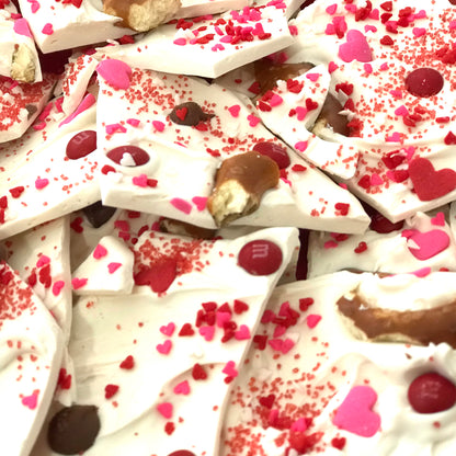Mother's Day Chocolate Heart Bark
