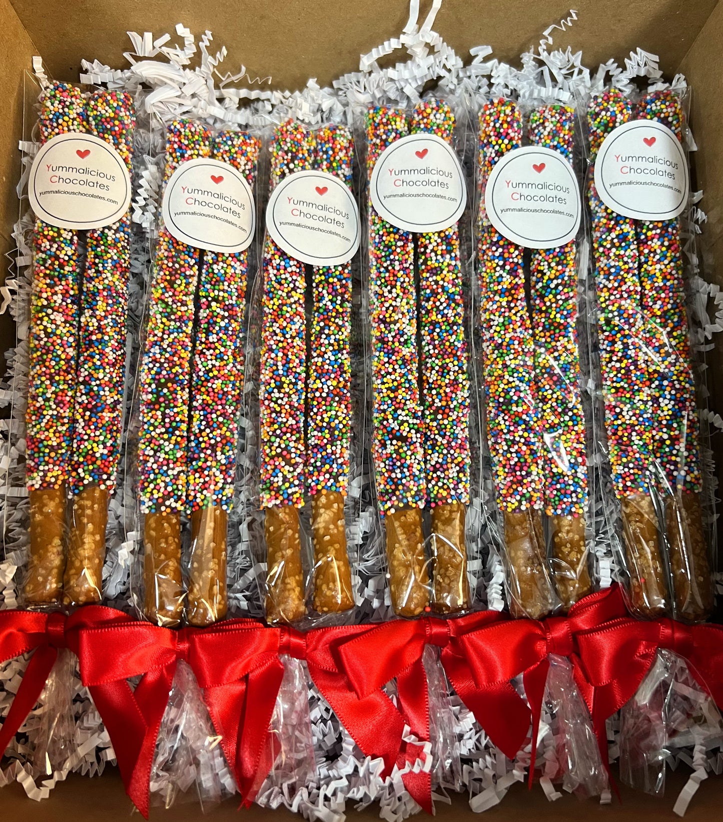 Chocolate Covered Pretzel Rods