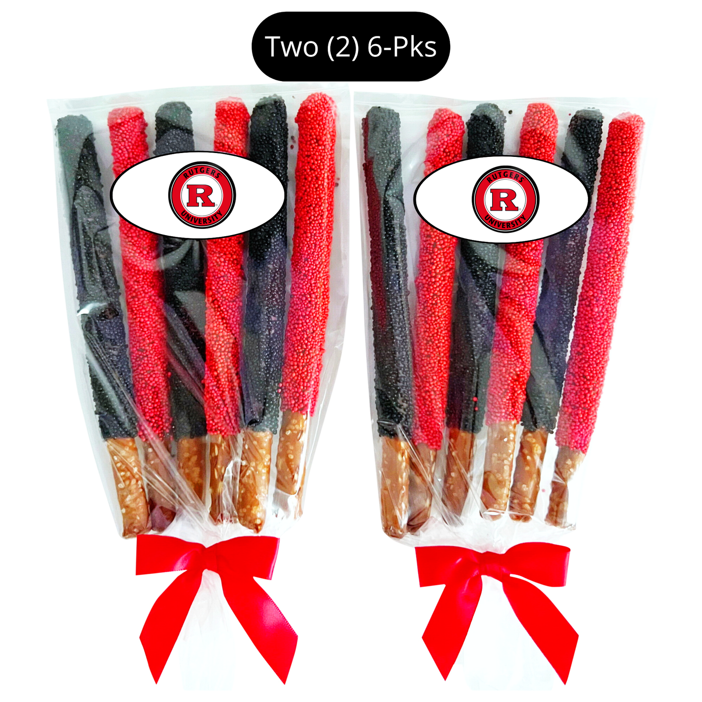 Rutgers University Chocolate Covered Pretzel Rods