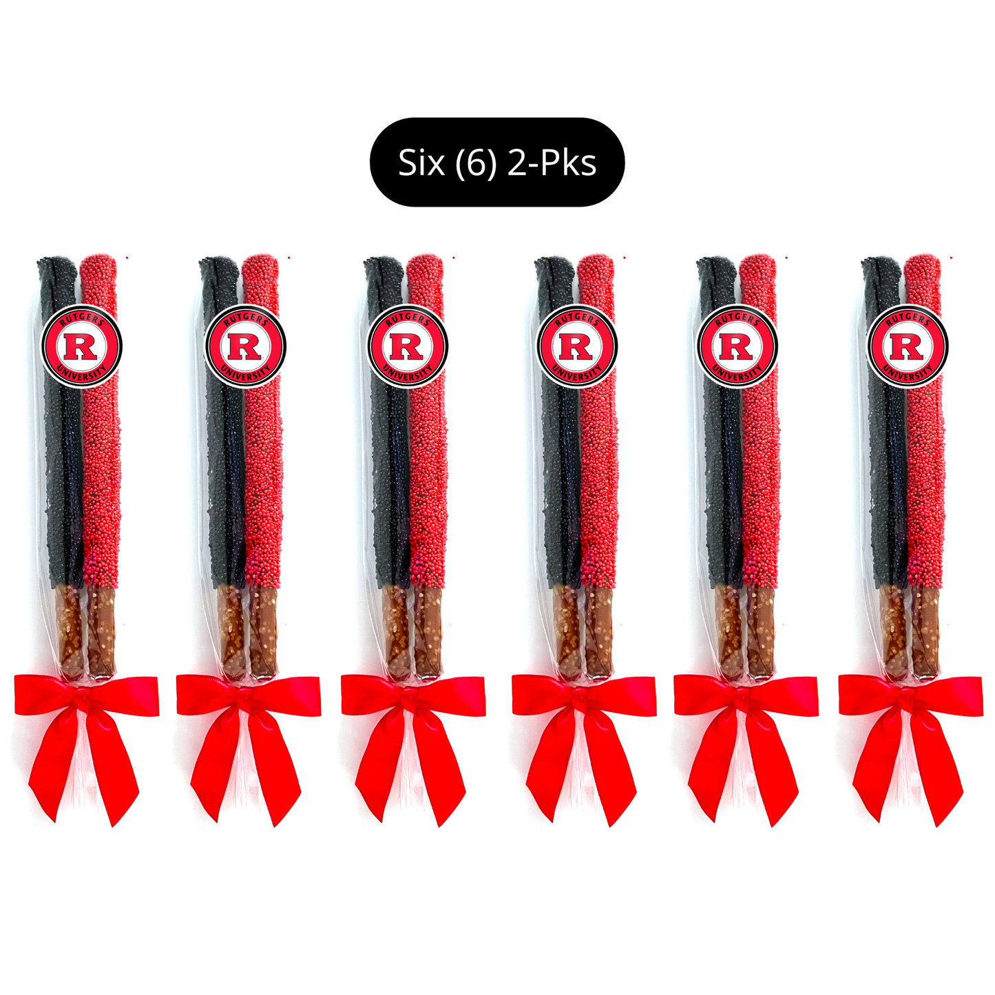 Rutgers University Chocolate Covered Pretzel Rods