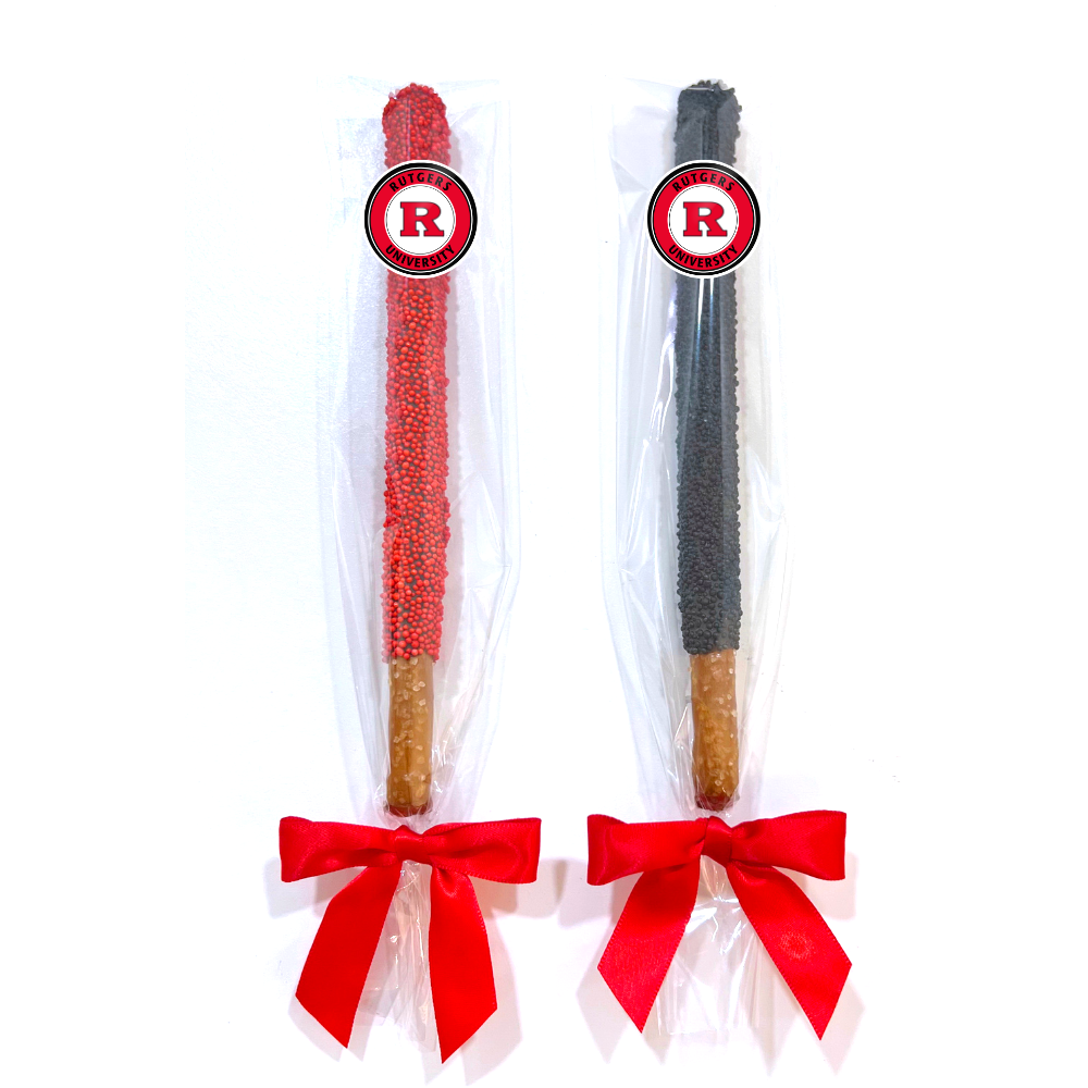 Rutgers University Chocolate Covered Pretzel Rods