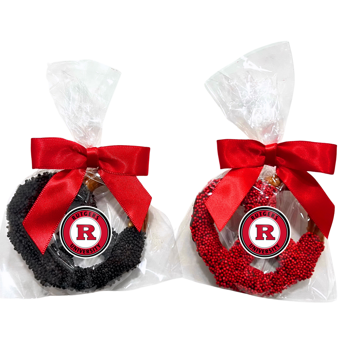 Rutgers University Chocolate Covered Jumbo Pretzels
