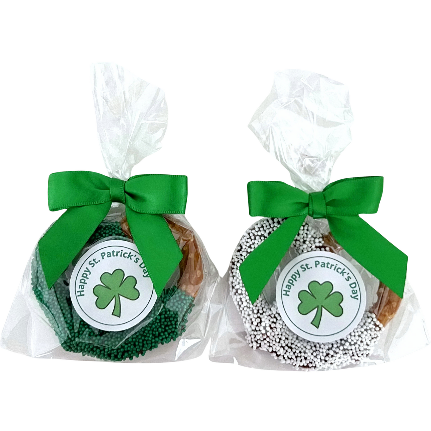 St. Patrick's Day Chocolate Covered Jumbo Pretzels