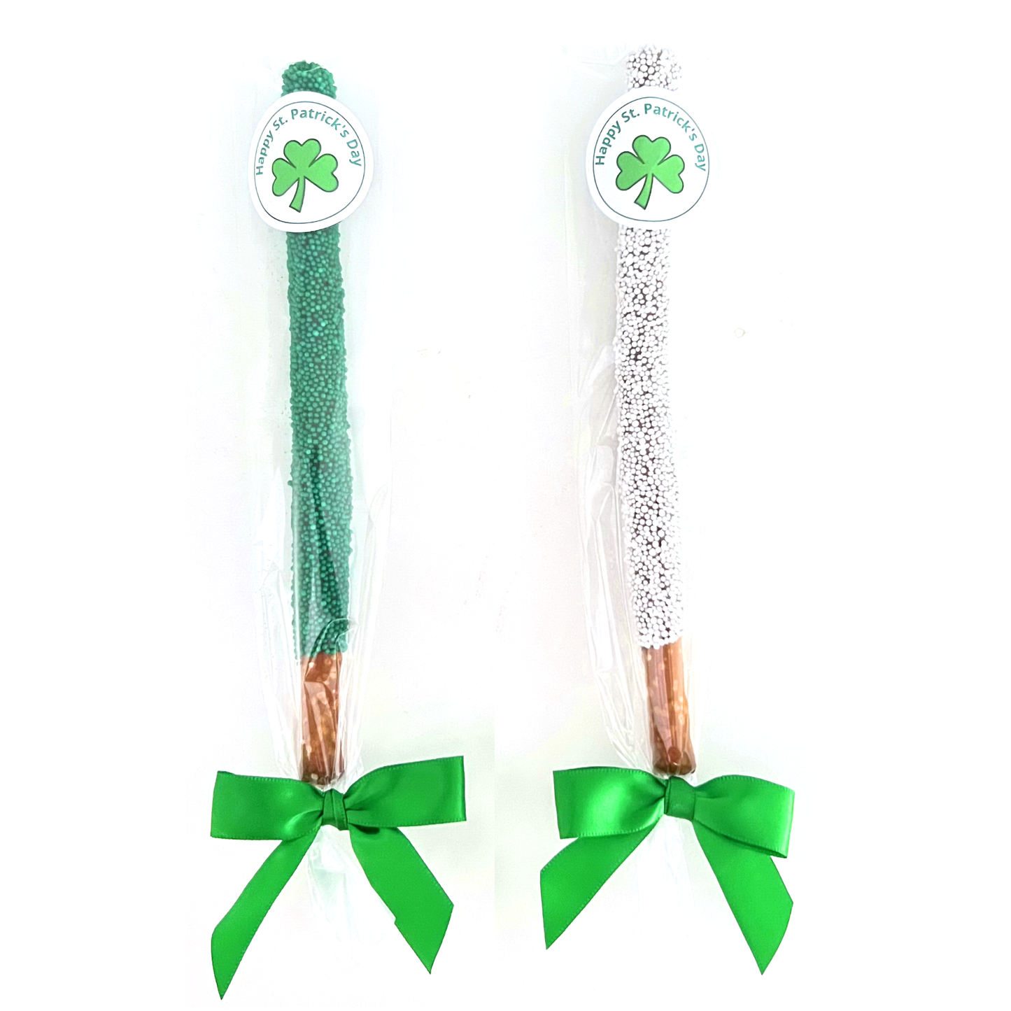 St. Patrick's Day Chocolate Pretzel Rods