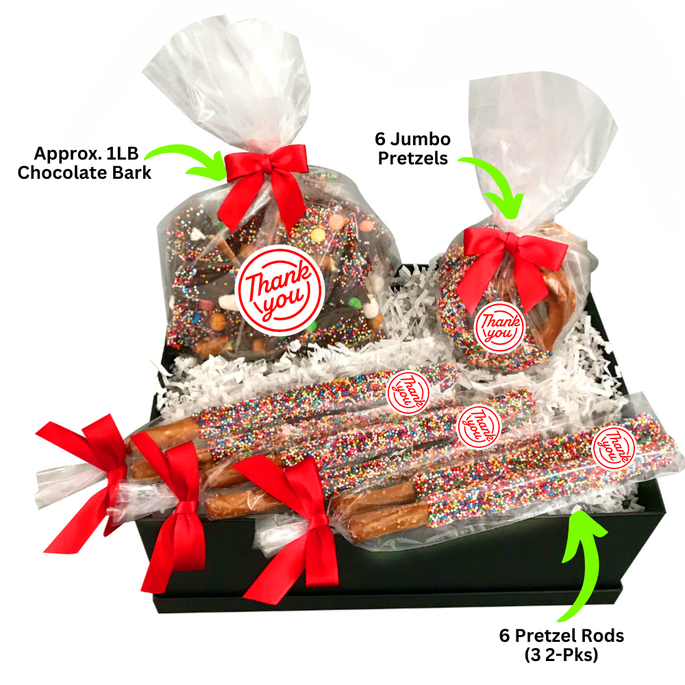 Thank You Chocolate Pretzel Gift Box