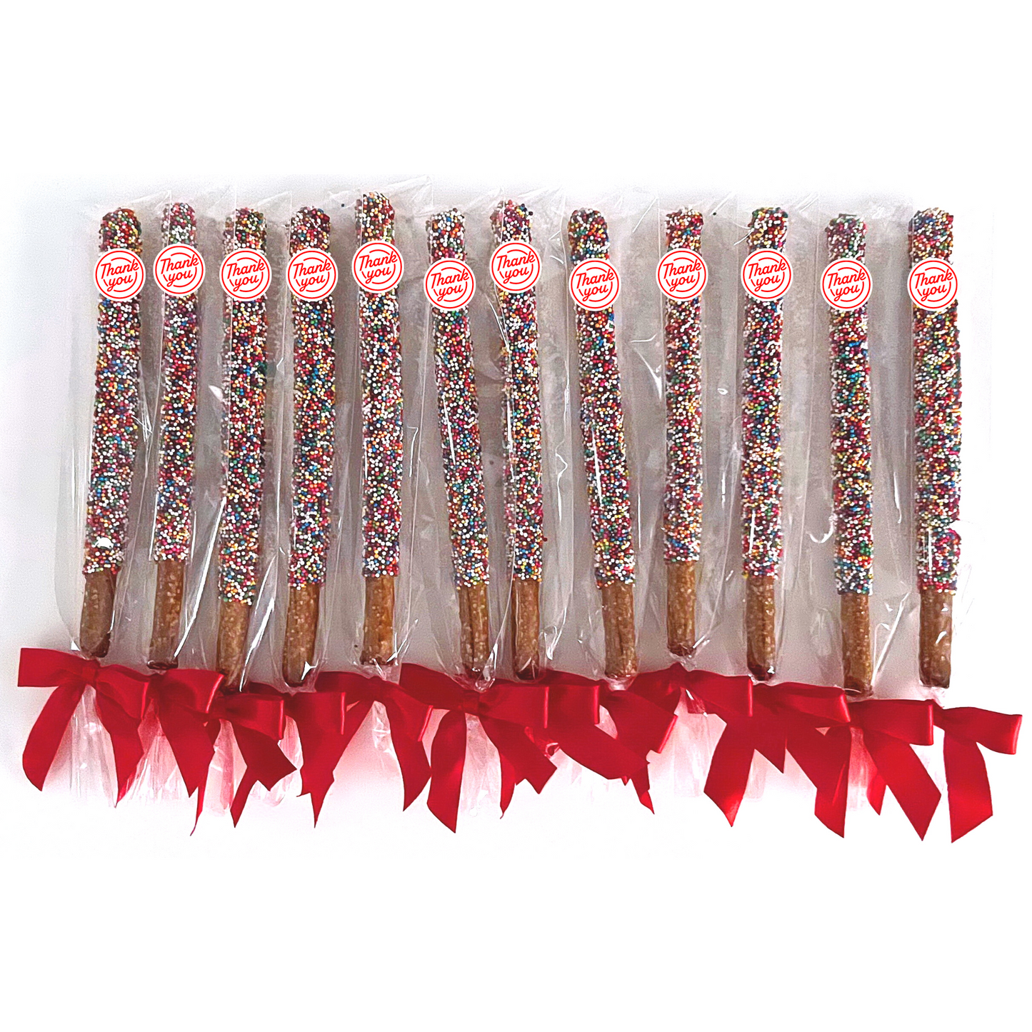 Thank You Chocolate Covered Pretzel Rods