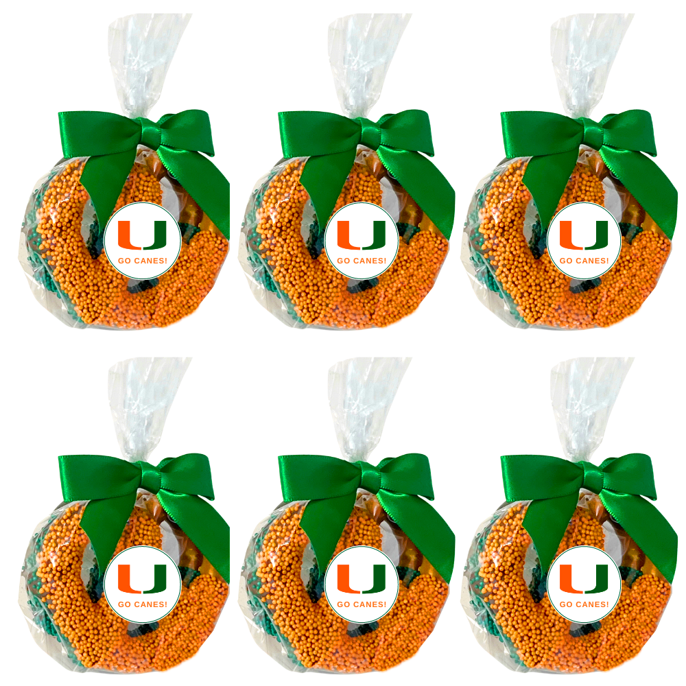 University of Miami Chocolate Covered Jumbo Pretzels