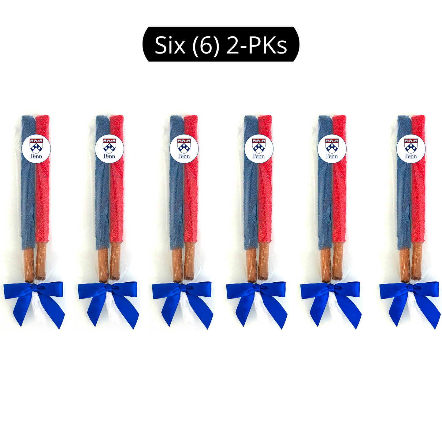 University of Pennsylvania Chocolate Covered Pretzel Rods