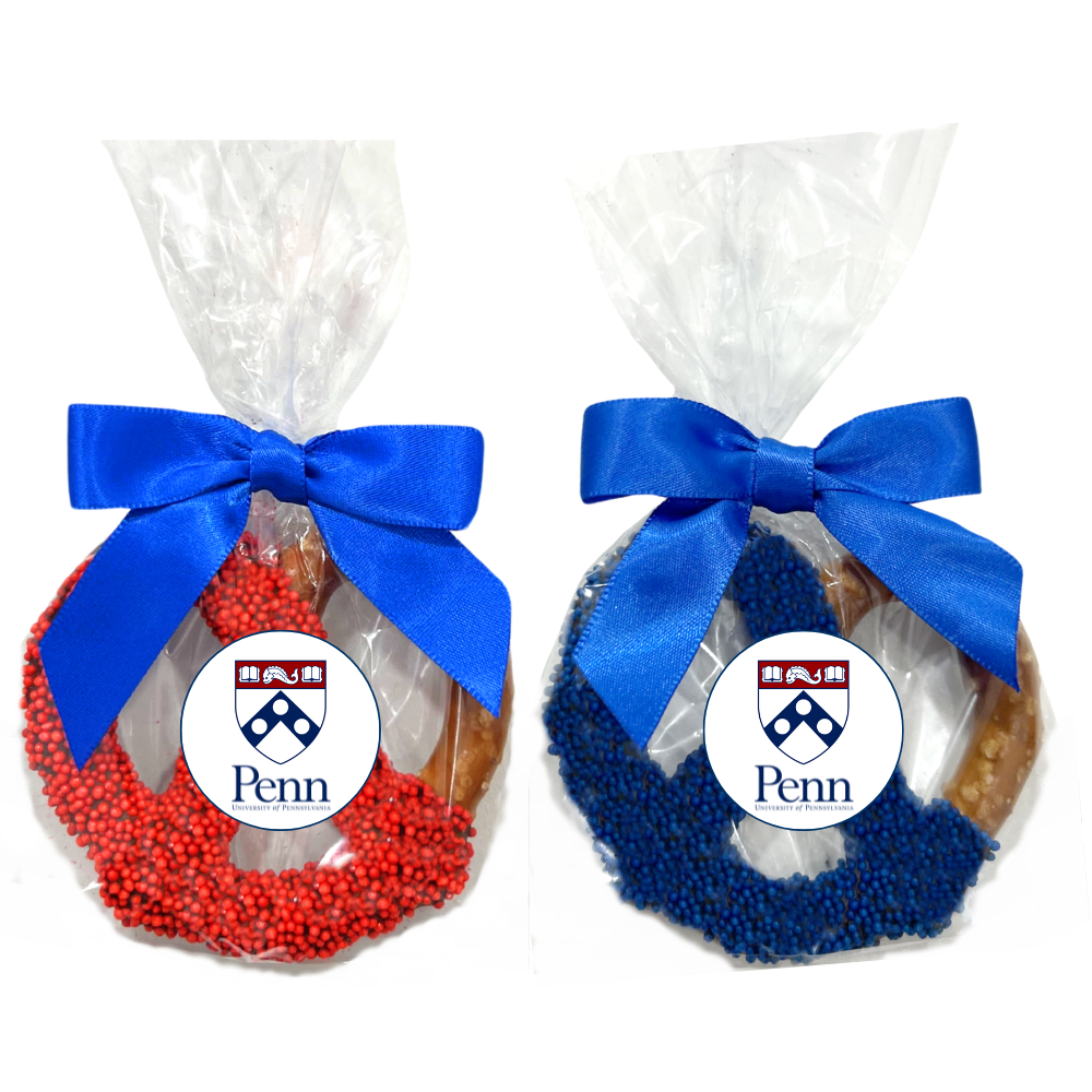 University of Pennsylvania Chocolate Covered Jumbo Pretzels
