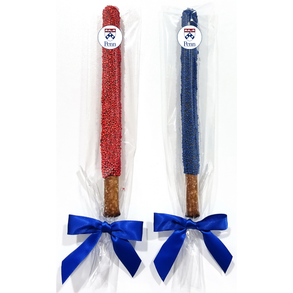 University of Pennsylvania Chocolate Covered Pretzel Rods