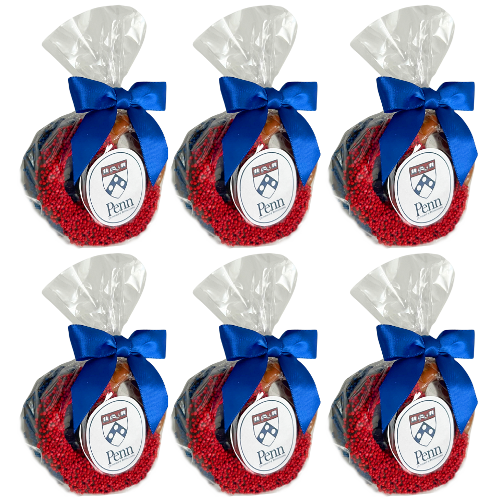 University of Pennsylvania Chocolate Covered Jumbo Pretzels