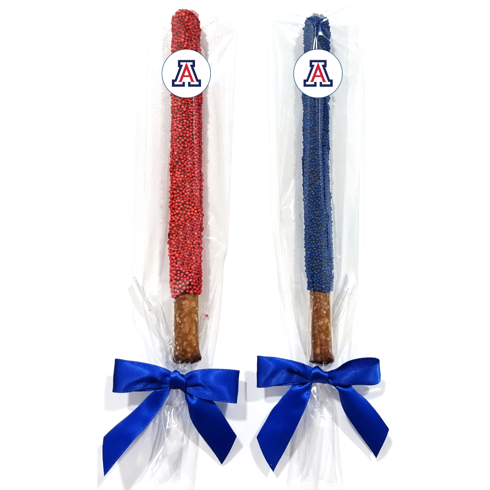 University of Arizona Chocolate Covered Pretzel Rods
