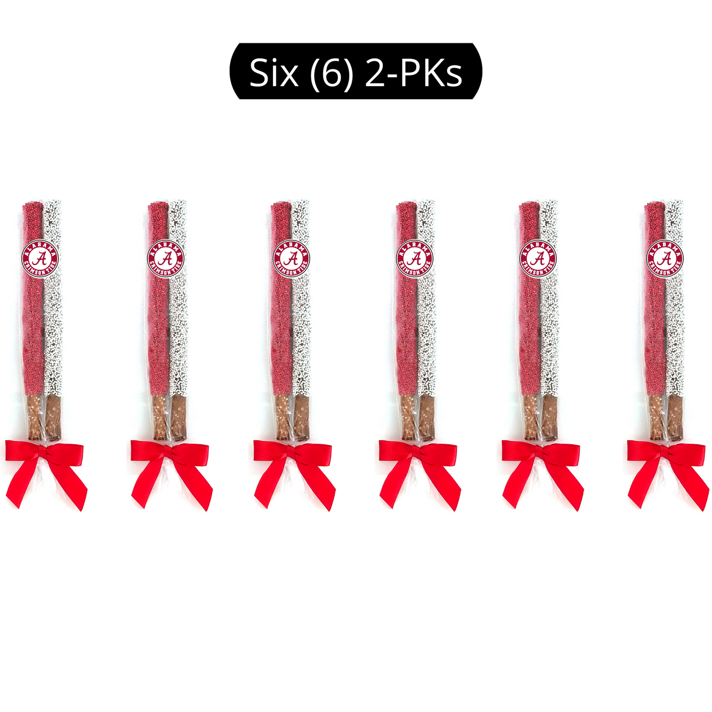 University of Alabama Chocolate Covered Pretzel Rods