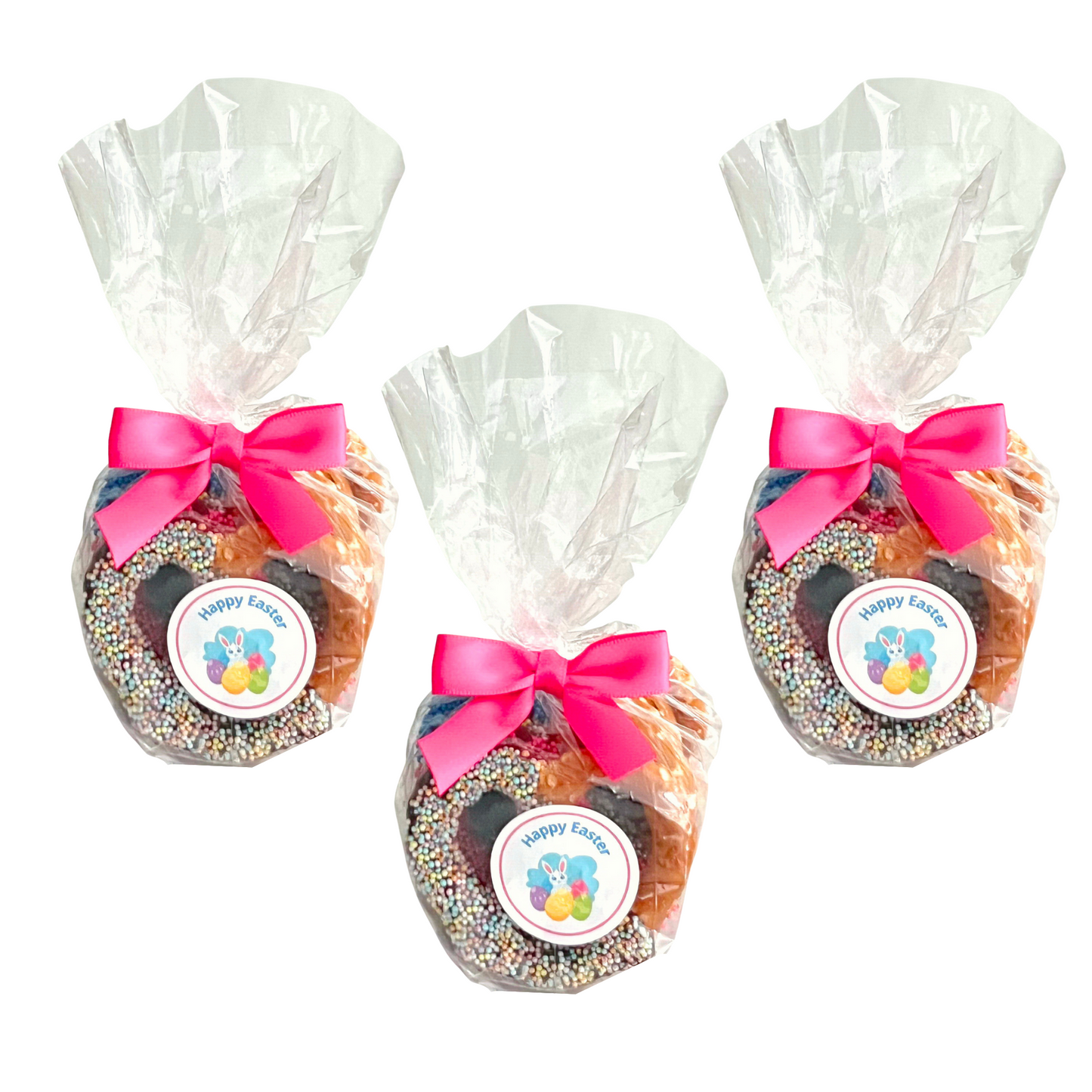 Easter Chocolate Covered Jumbo Pretzels - Tricolor