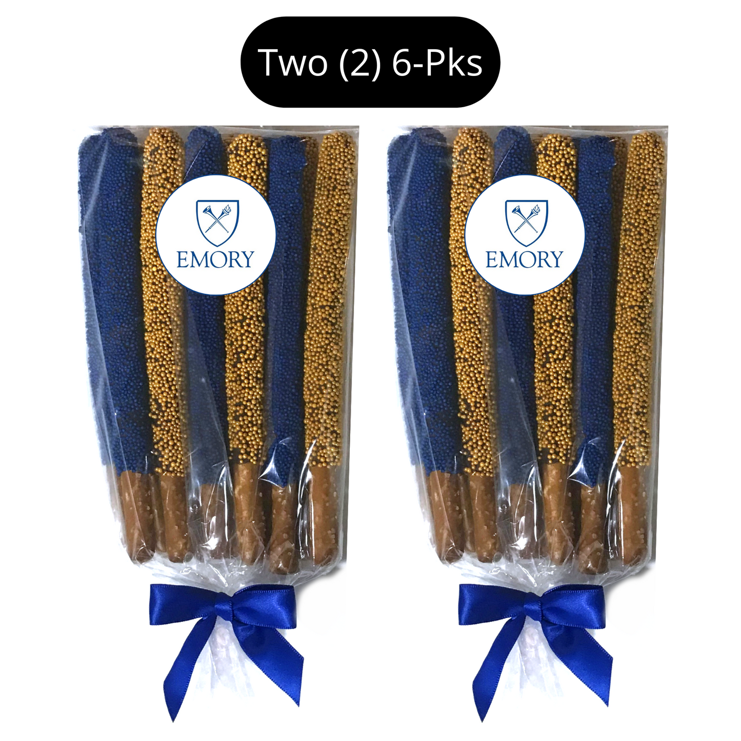 Emory University Chocolate Covered Pretzel Rods