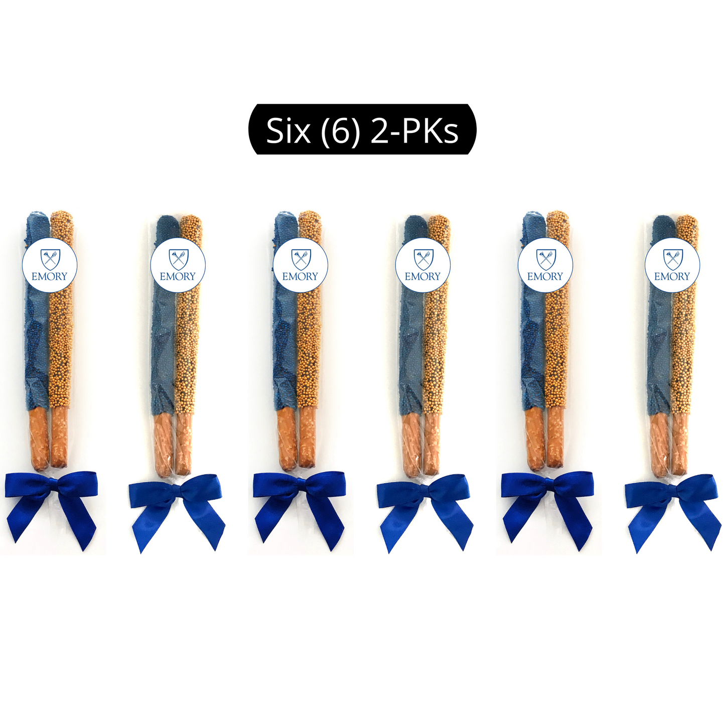 Emory University Chocolate Covered Pretzel Rods