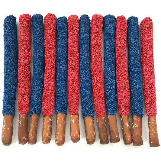 Southern Methodist University Chocolate Covered Pretzel Rods