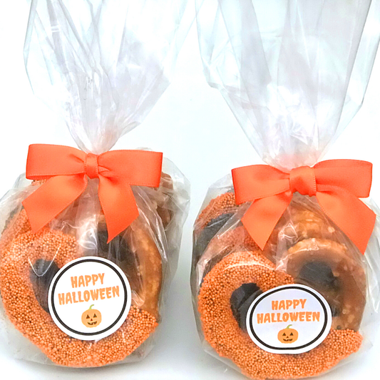 Halloween Chocolate Covered Jumbo Pretzels
