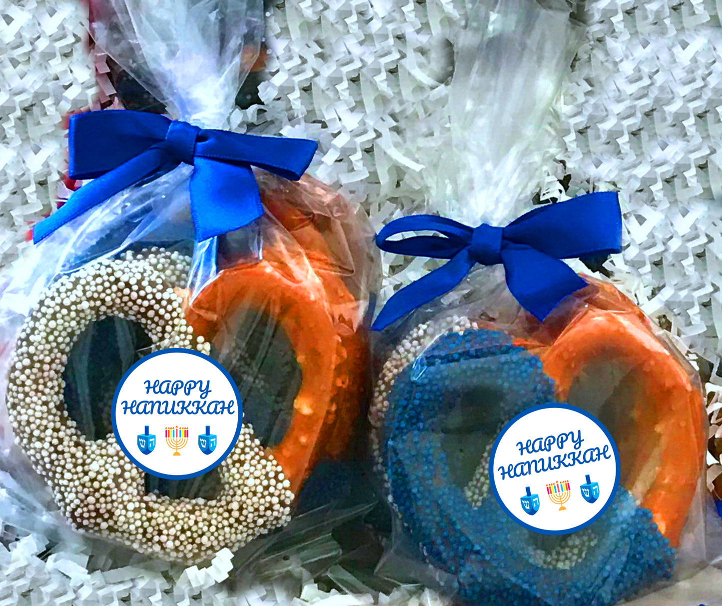 Hanukkah Chocolate Pretzel Gift Box
