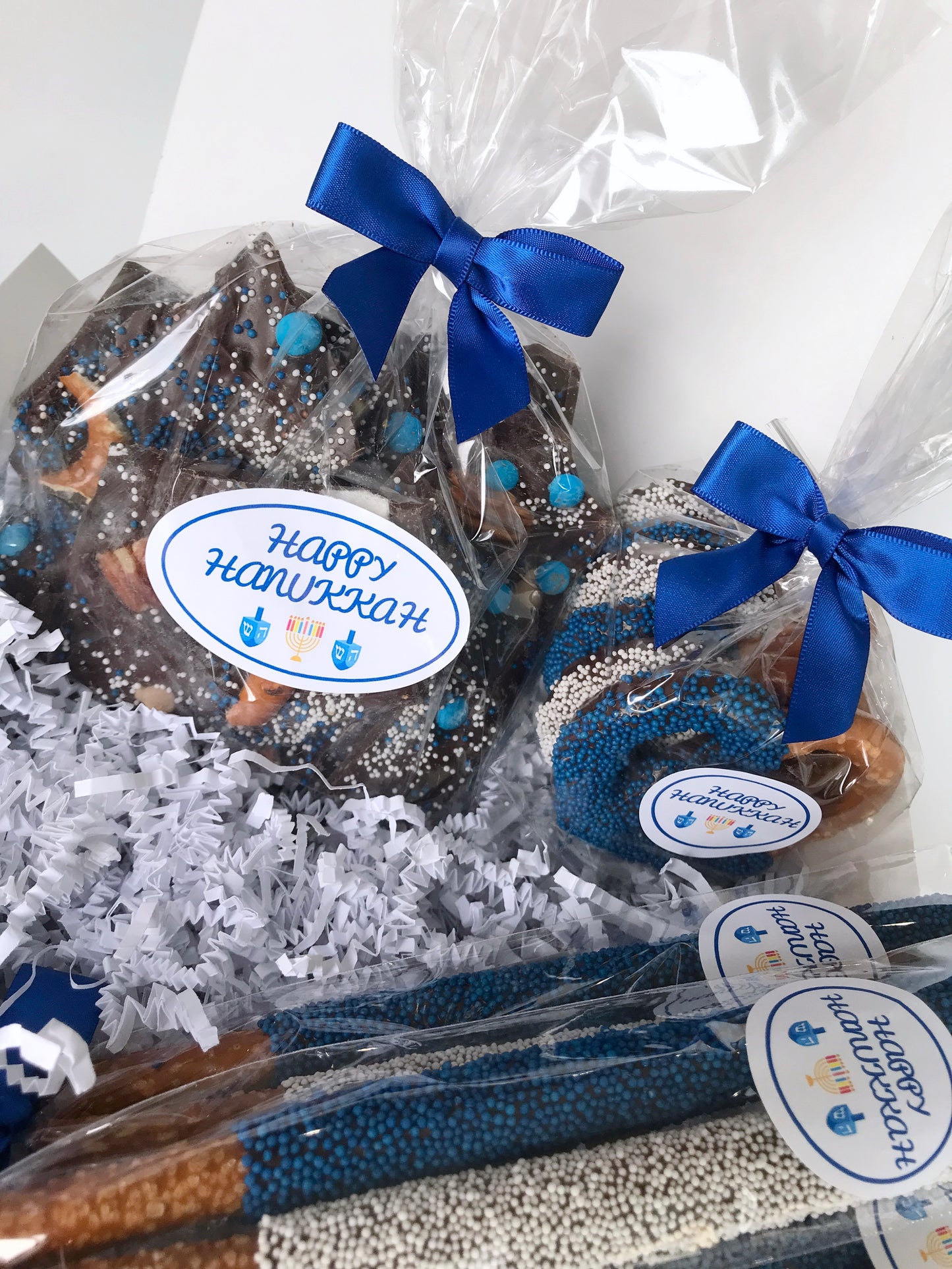 Hanukkah Chocolate Pretzel Gift Box
