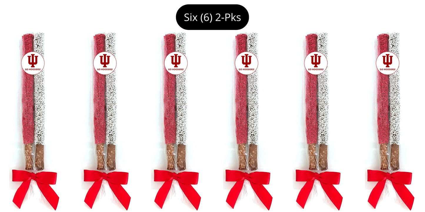 Indiana University Chocolate Covered Pretzel Rods