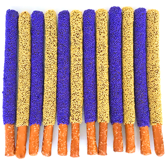 Louisiana State University Chocolate Covered Pretzel Rods