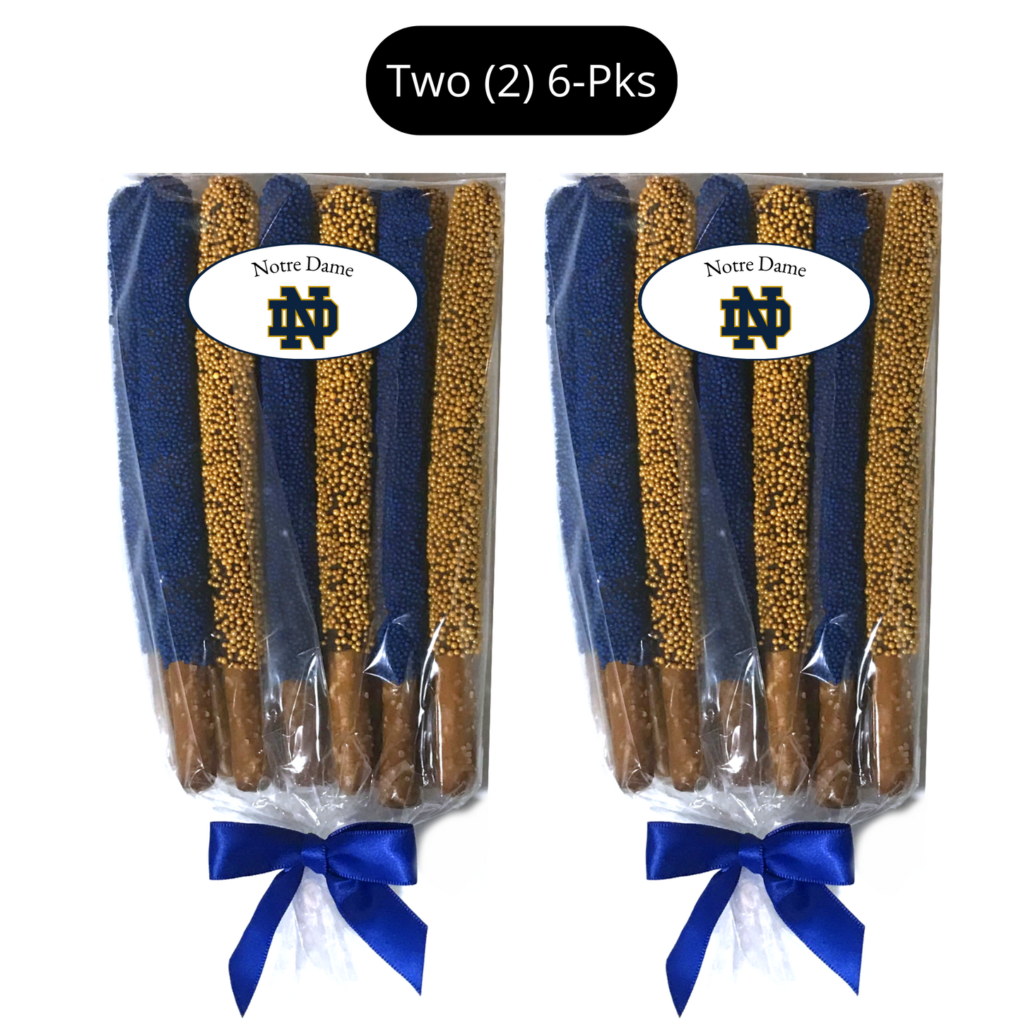Notre Dame Chocolate Covered Pretzel Rods