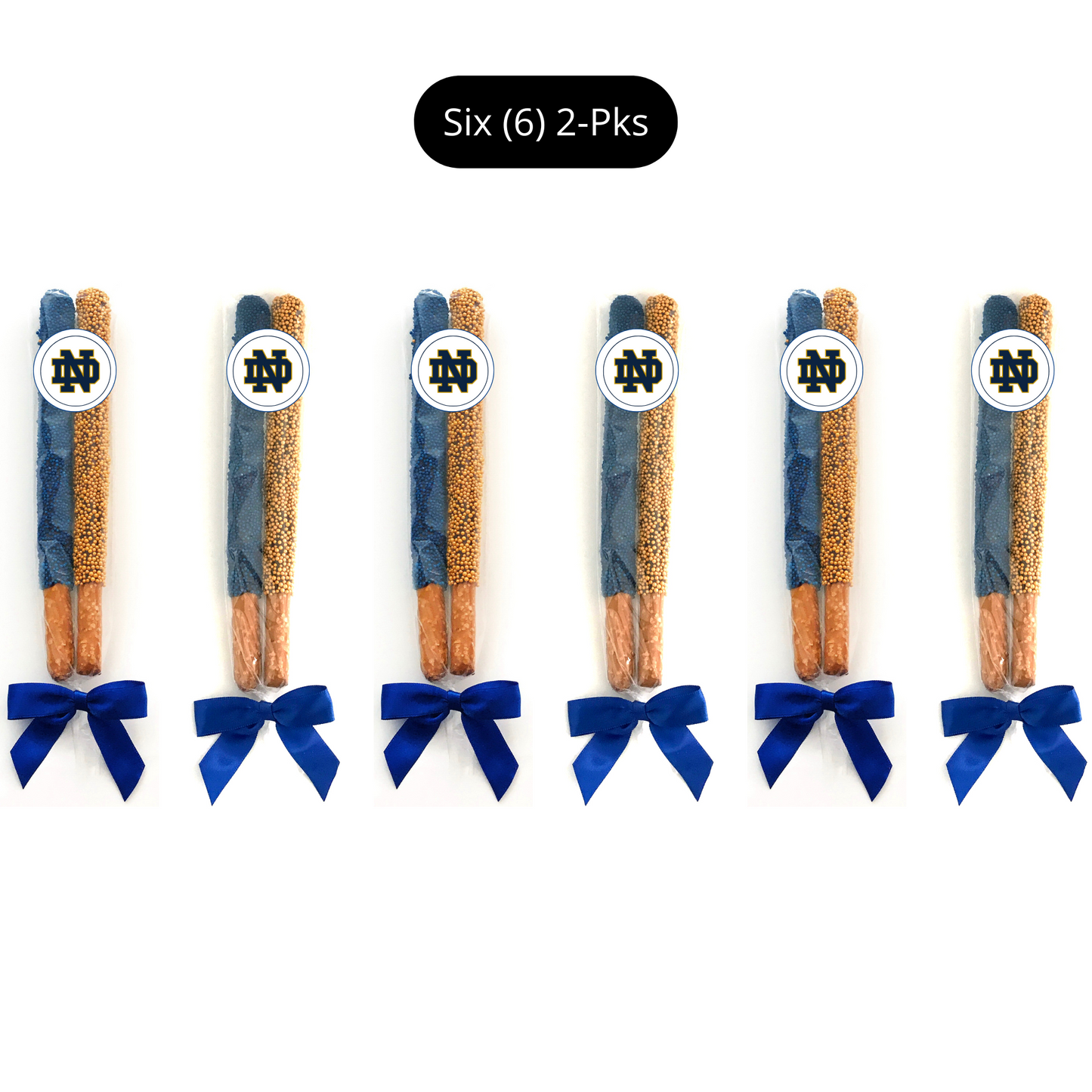 Notre Dame Chocolate Covered Pretzel Rods