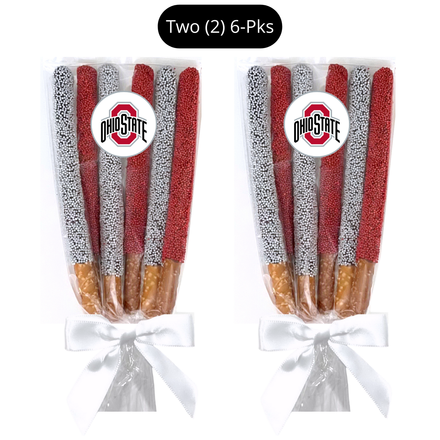 Ohio State University Chocolate Covered Pretzel Rods