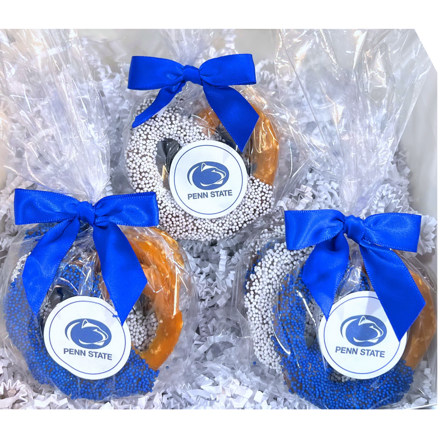 Penn State University Chocolate Covered Jumbo Pretzels