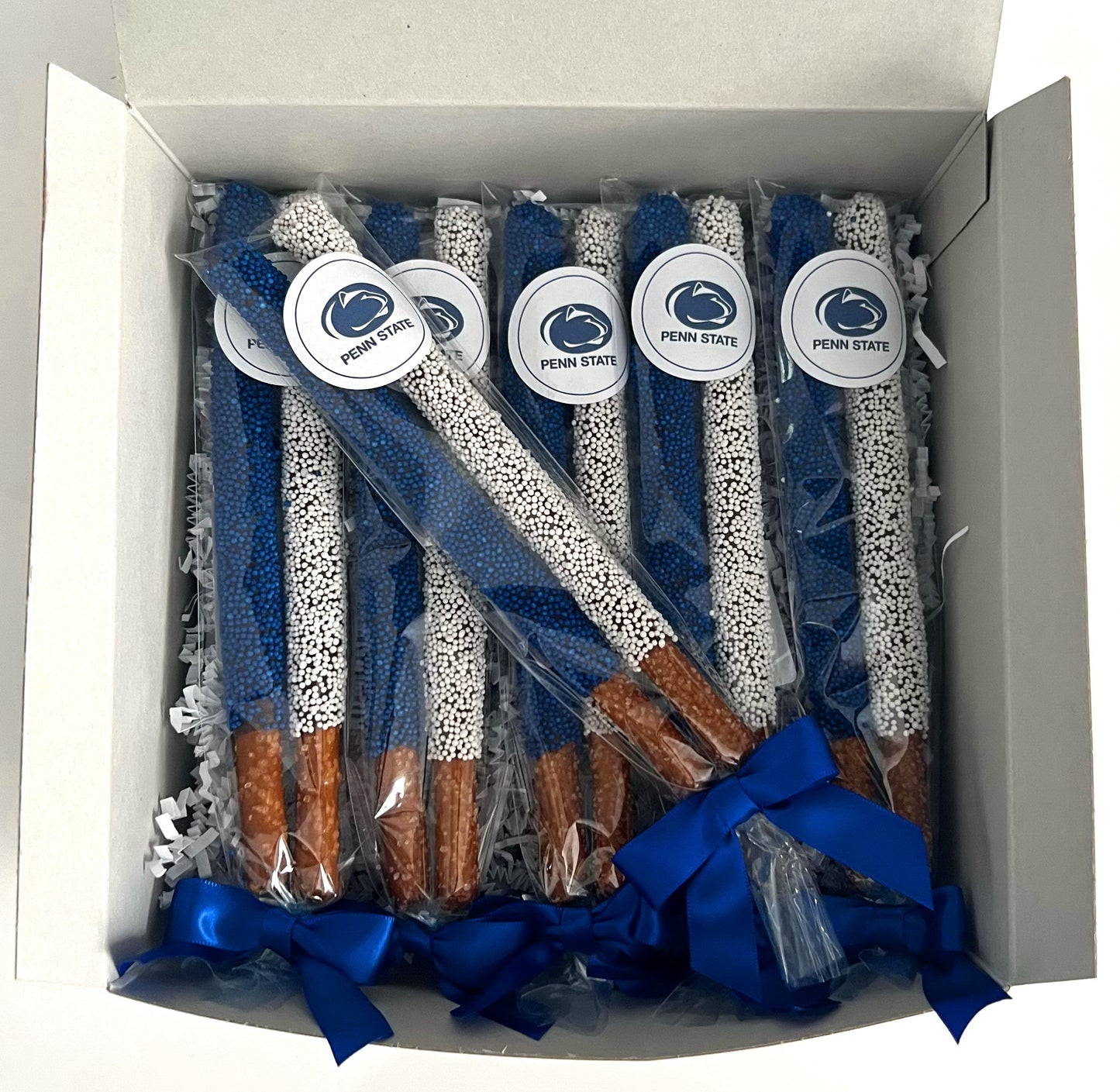 Penn State University Chocolate Covered Pretzel Rods