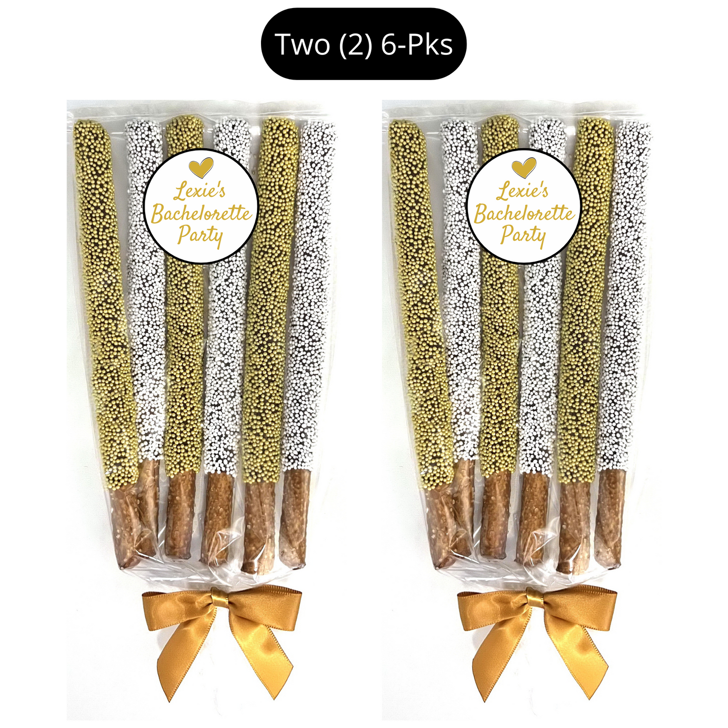 Wedding Chocolate Pretzel Rods - Bachelorette Party